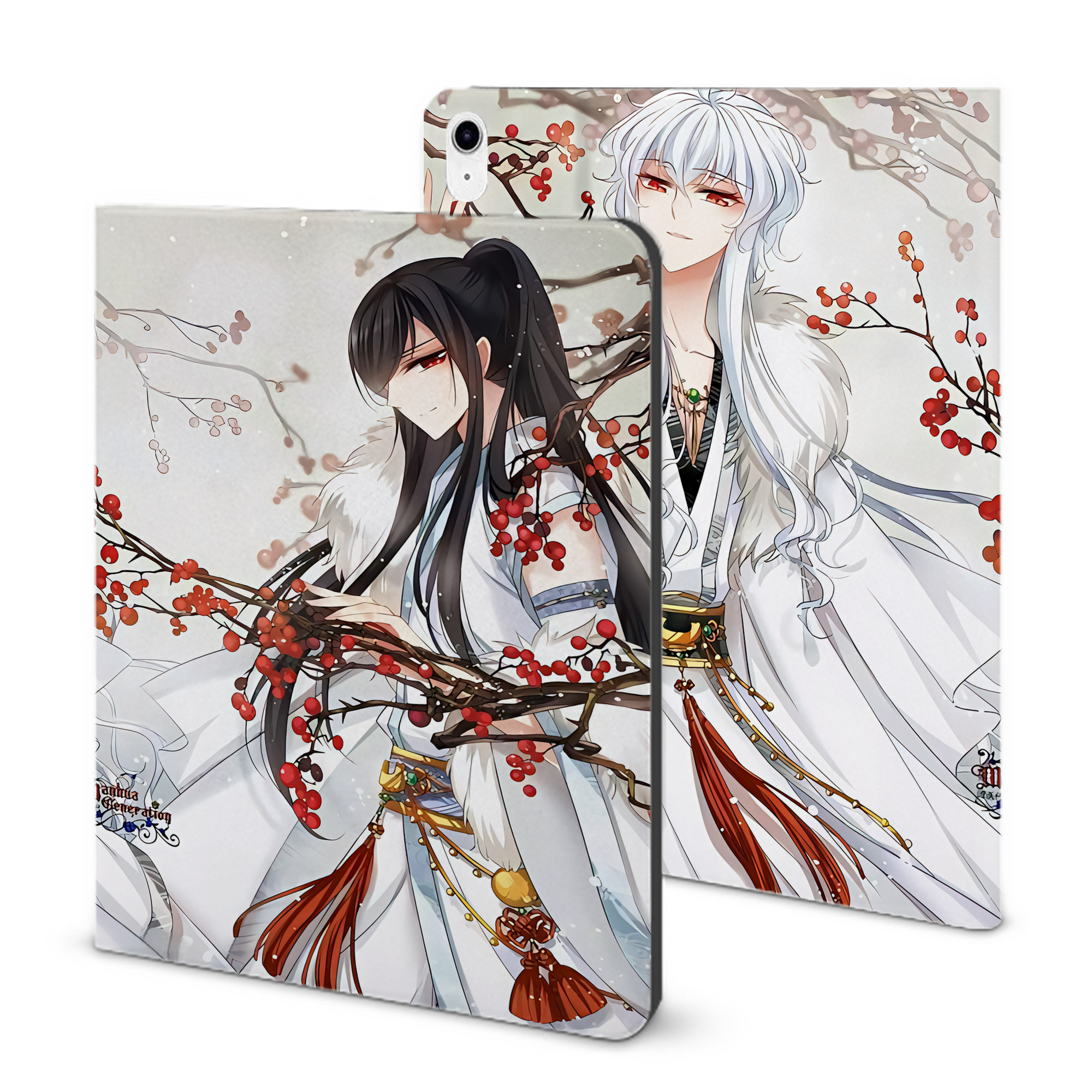 （画像用） 刀剣乱舞 Touken Ranbu IPad ケース ブック型 PUレザー TPU 耐衝撃 軽量 薄型 ペン収納なし 全面保護 IPad 各モデル対応